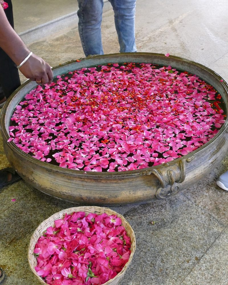 Floral decoration detail for a celebration